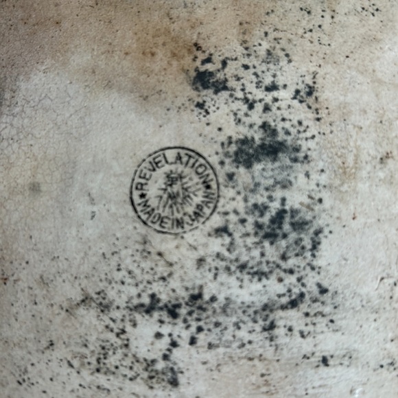 Vintage Revelation Japan cream polka dot rectangular canister w lid cookie jar - Picture 11 of 16